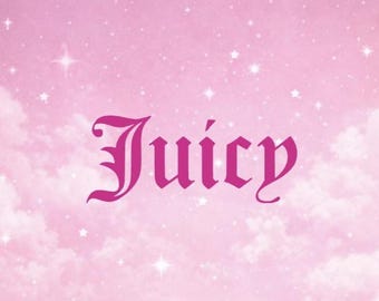 Vinilo adhesivo Juicy Vinyl Decal, pegatina rosa Y2K, pegatina femenina para coche, pegatina Barbiecore para portátil, vinilo impermeable y bonito.