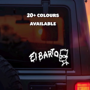 El Barto Vinyl Sticker – Simpsons Car, Window or Bottle Decal