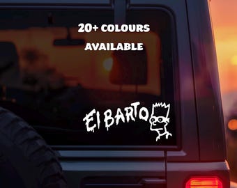 El Barto Vinyl Sticker – Simpsons Car, Window or Bottle Decal