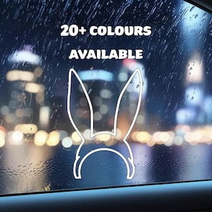 Bob’s Burgers Louise Bunny Ears Decal – Permanent Vinyl Sticker for Cars, Laptops & Gifts