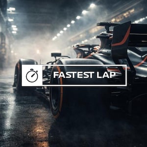 Fastest Lap Vinyl Decal, Formula One, Racing Car Sticker, Motorsport Window Decal, Waterproof Vinyl for Car, Laptop or Bottle