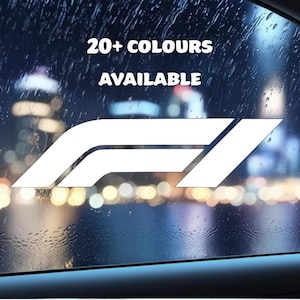 F1 Logo Vinyl Car Decal – Formula One Sticker for Car Bumper or Window – Laptop or Water Bottle Sticker - Motorsport Gift Idea