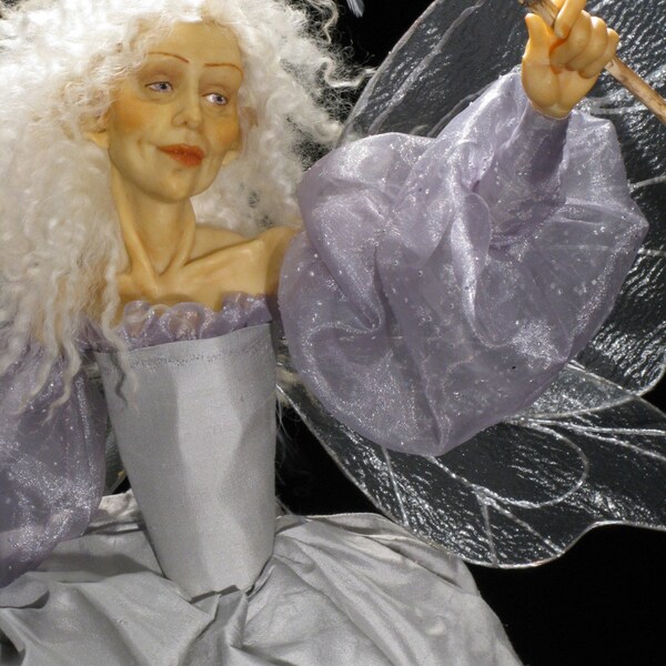 Art Doll, One of a Kind Sculpture - Fairy Godmother