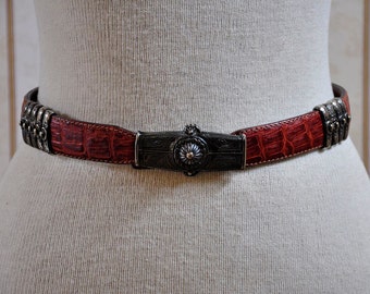 Rare Leather Belt William Taylor A WM. Taylor Design Indiana  display picture 3
