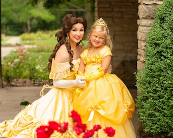 Belle Dress- Princess Belle Tutu Dress- Belle Costume- Beauty and the Beast