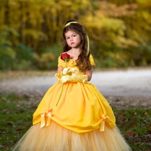 Belle Dress- Princess Belle Tutu Dress- Belle Costume- Beauty and the Beast