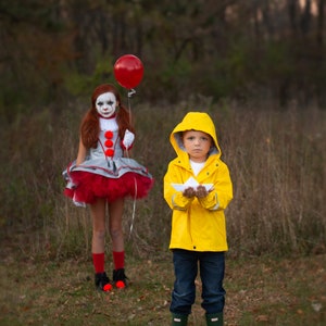 Pennywise Inspired Dress, It Clown Costume Includes Dress, Collar ...