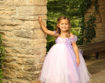 Rapunzel Tutu Dress- Tangled Dress- Rapunzel Costume