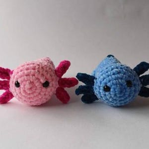 axolote de crochê, axolote fofo, pelúcias de crochê, crochê fofo