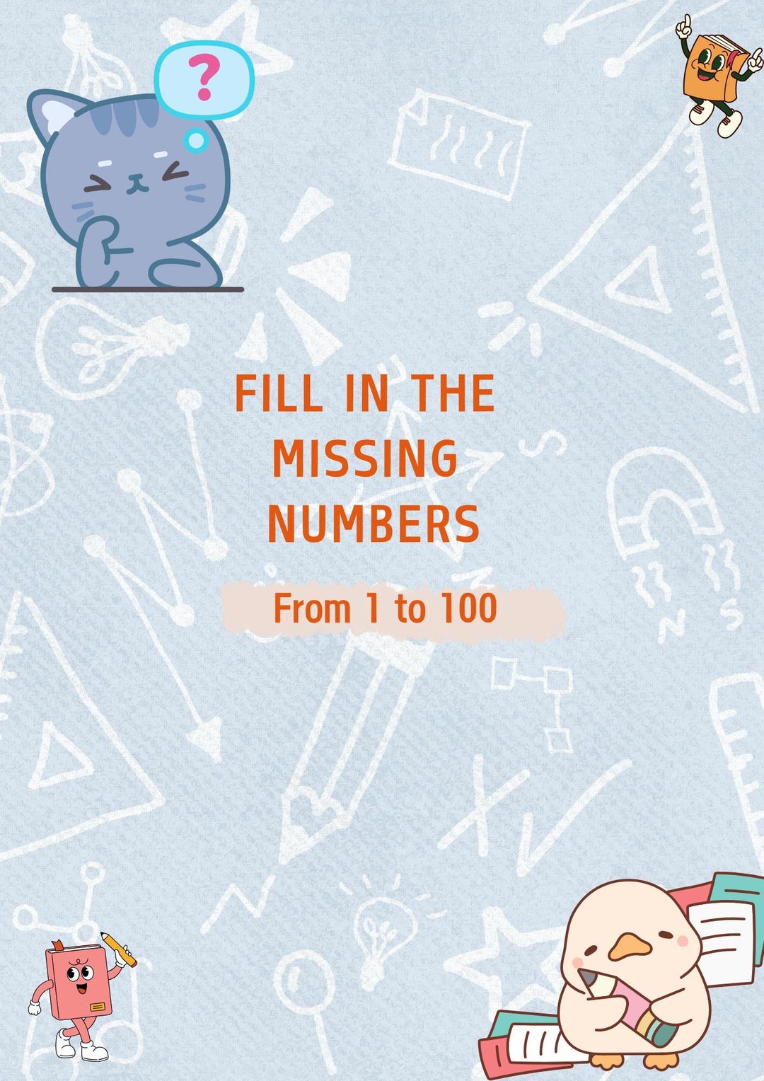 Fill in the Missing Numbers - Etsy