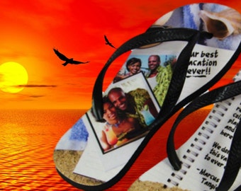 Personalized Photo Flip Flops