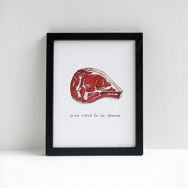 Prime Ribbed for Her Pleasure - cheeky meat print