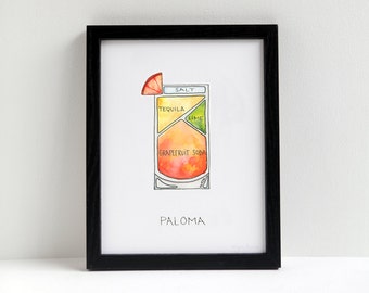 Paloma Cocktail Diagram