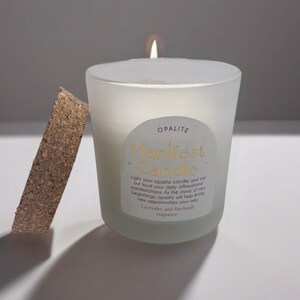 Manifest Candle, Motivational Candle, Gift Candle, Housewarming Gift