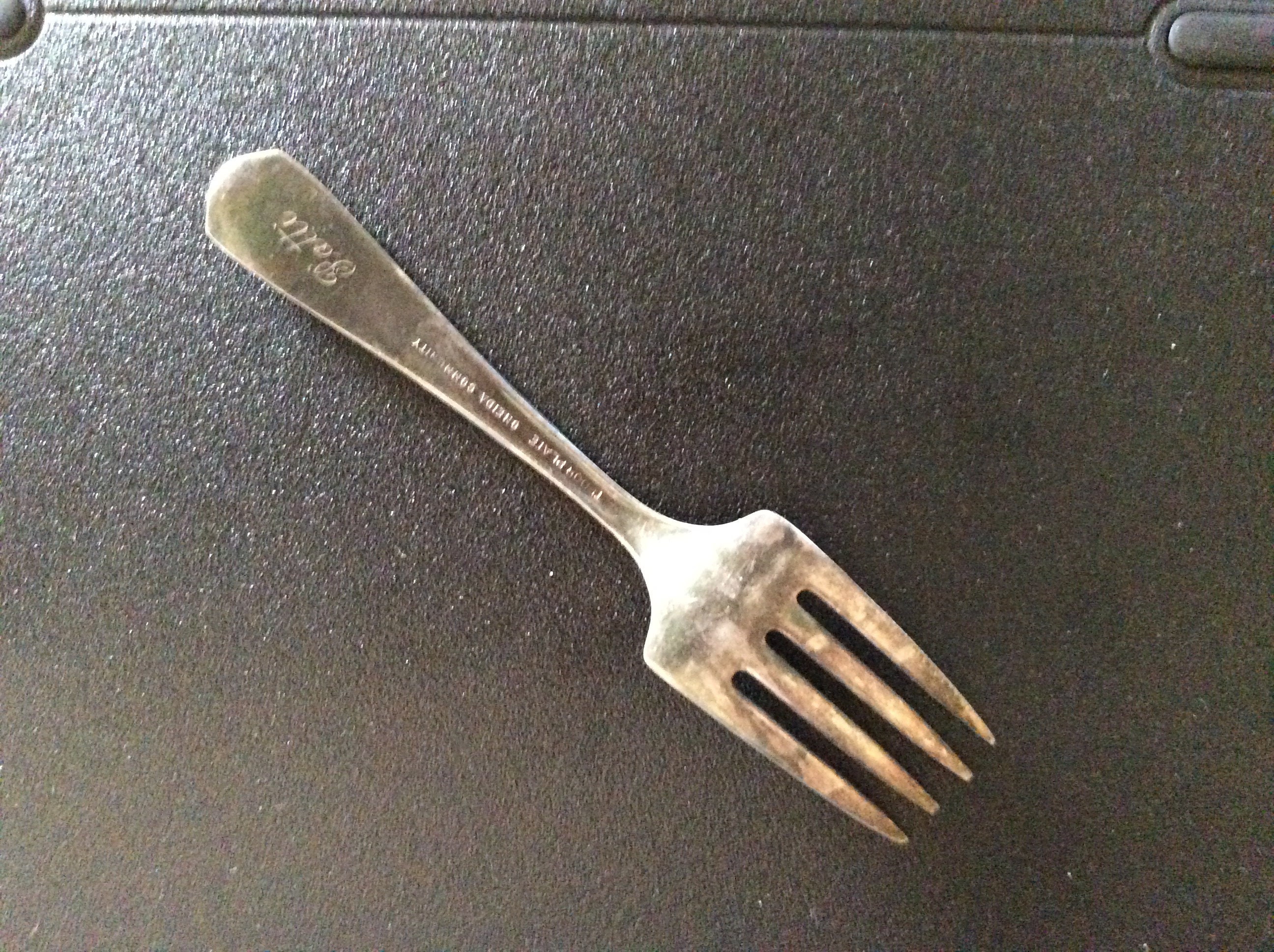Vintage Silver Plate Baby Fork with Star Design Etsy