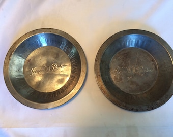 2 Vintage Jane Parker Pie Tins