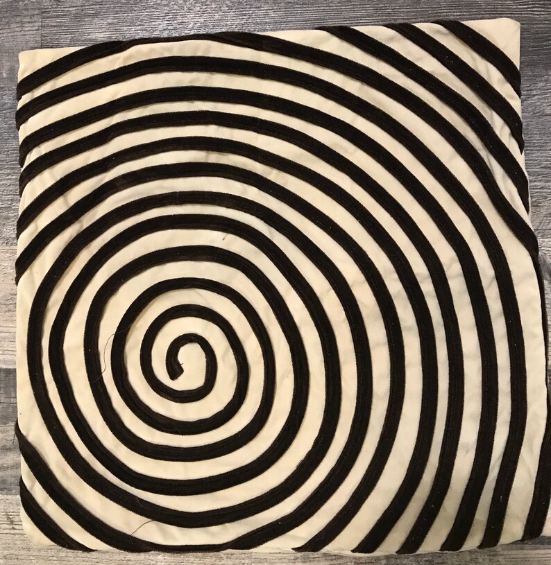 Vintage Spiral Design Pillow Cover Etsy