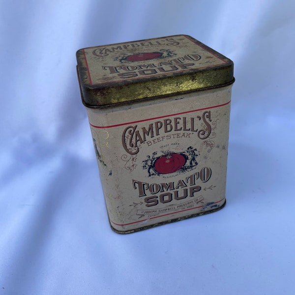 Reproduction Campbell's Beefsteak Tomato Soup Advertising Tin