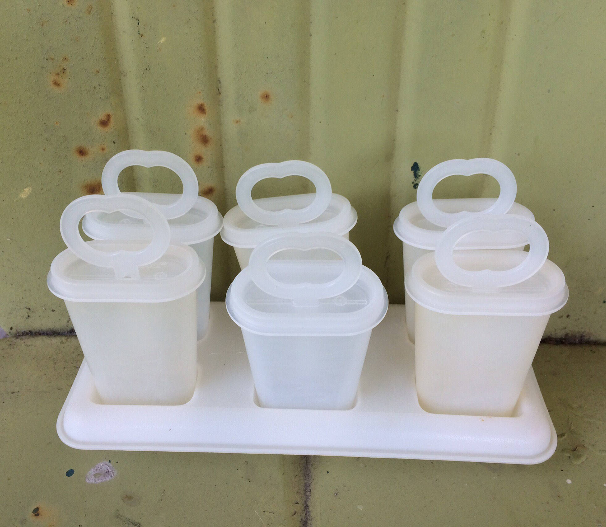 Vintage Tupperware Popsicle Mold Set Etsy