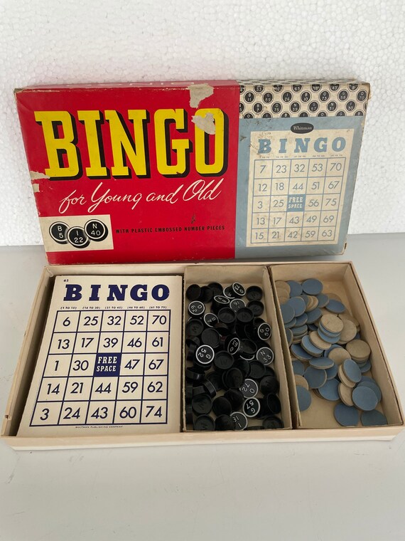 Vintage Whitman Bingo Game Etsy