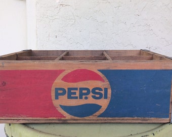 Wood Pepsi Cola Crate