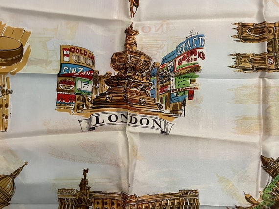 Vintage London Souvenir Scarf - image 2