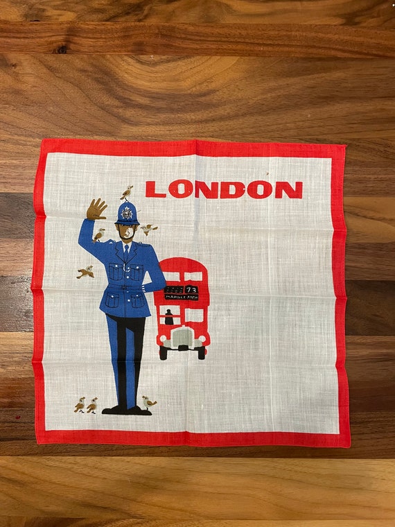 Vintage London Souvenir Scarf