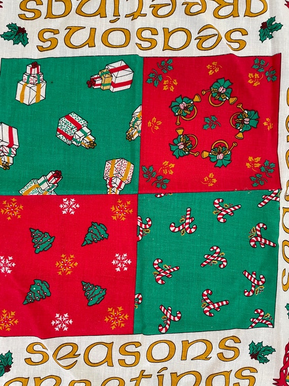 Vintage Seasons Greetings Scarf/Bandana - image 2