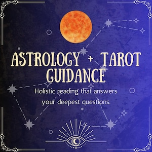 Astrología + Lectura de Tarot (PDF digital) / Guía de vida holística / Carta astral y Tarot para el amor, la carrera y el crecimiento personal