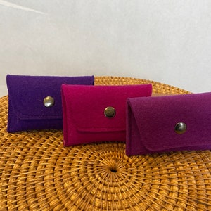 Wool felt hand wallet