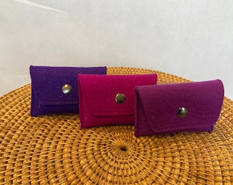 Wool felt hand wallet