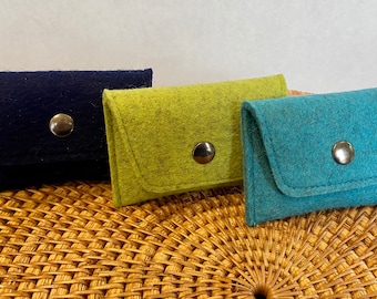 Wool felt hand wallet