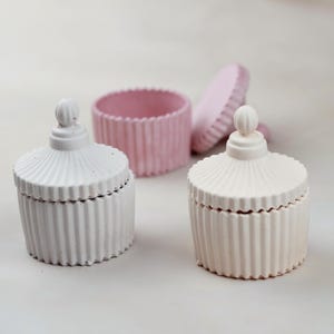 Vintage Fluted Trinket Jar