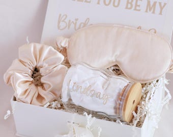 Coffret proposition de demoiselle d'honneur - Coffret personnalisé - Cadeau de fête de mariage