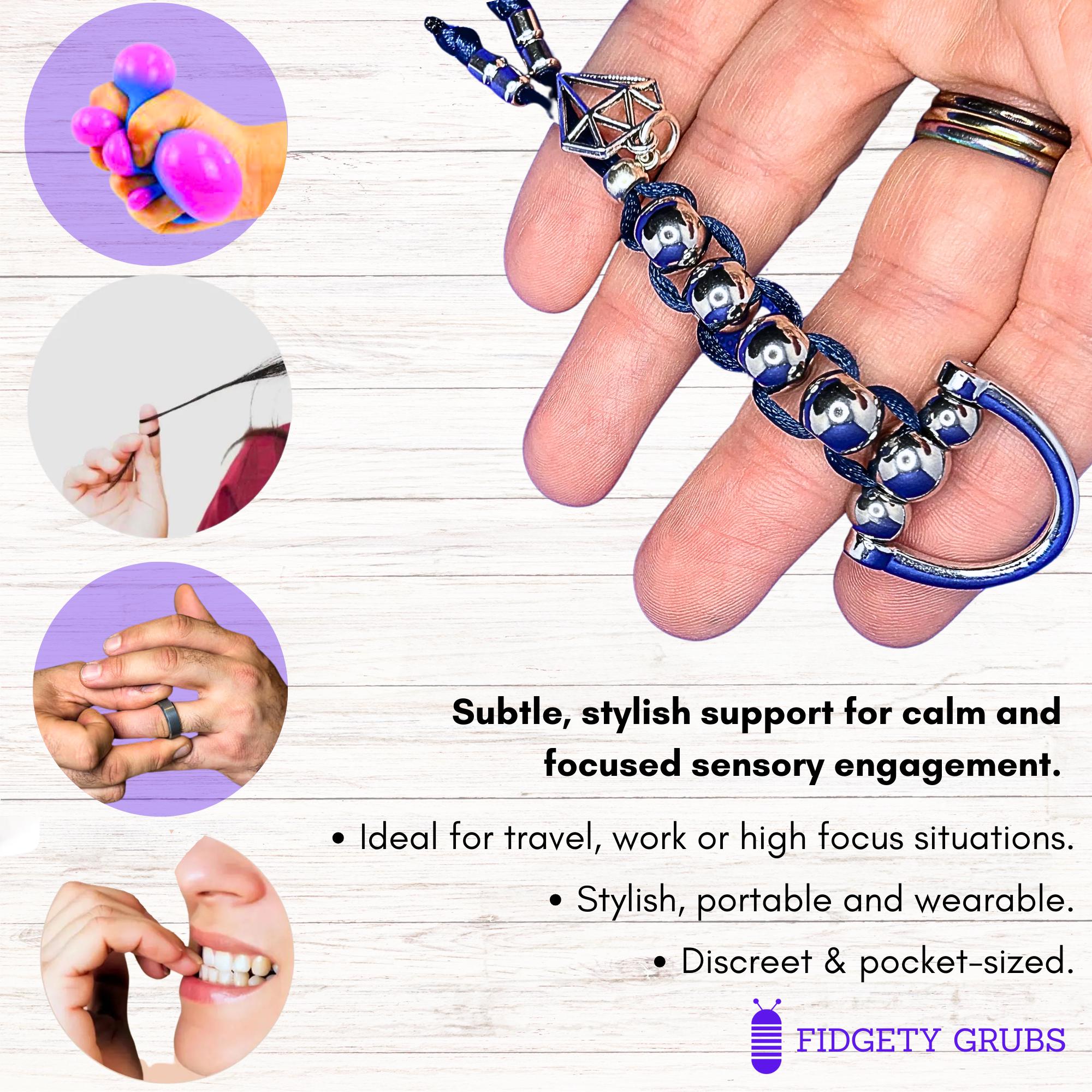 Quiet Handheld Sensory Fidget Toy for Anxiety, ADHD & Autism | Tactile ...