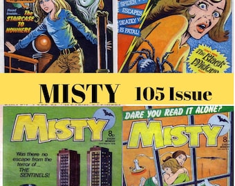 Misty Comic Magazine Bundle Cbr – 105 Issues - Complete Collection – Vintage Gothic – Digital Download for Collectors & Fans