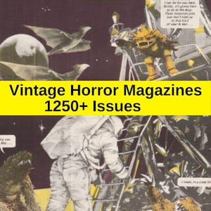 Vintage Horror Magazines Bundle - PDF, CBR/CBZ Formats - Continuously Expanding Digital Archive