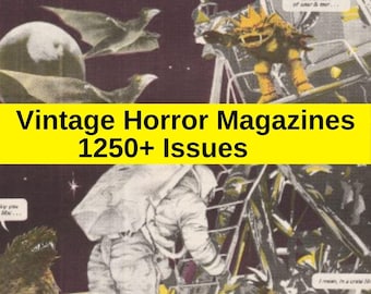 Vintage Horror Magazines Bundle - PDF, CBR/CBZ Formats - Continuously Expanding Digital Archive