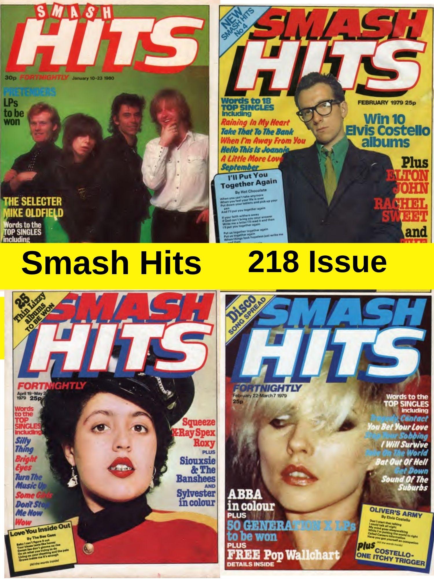 Smash Hits and 218 Digital Magazines PDF | Iconic Pop Music