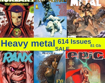 Heavy Metal - Epic Digital Magazine - 614 Issues (80.8 GB) with Main Magazines & Extras - Metal Hurlant| CBR/CBZ Format | Fantasy Art