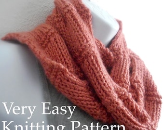 Knitting Pattern Scarf Pattern Beginner Tutorial Easy Knit Beginner Knitting with Photos You Can Sell What You Make PDF - Instant Download