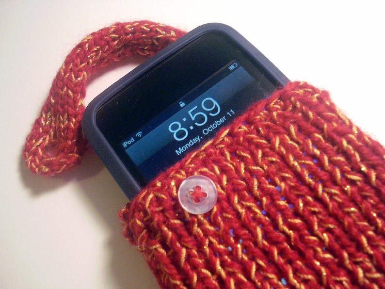Knitting Pattern Cell Phone Case W/strap Multiple (Instant Download) Etsy