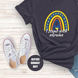 I Stand With Ukraine Shirt For, Rainbow Save Ukraine Shirt, Ukrainian T-Shirt, Support Ukraine Shirt, Free Ukraine