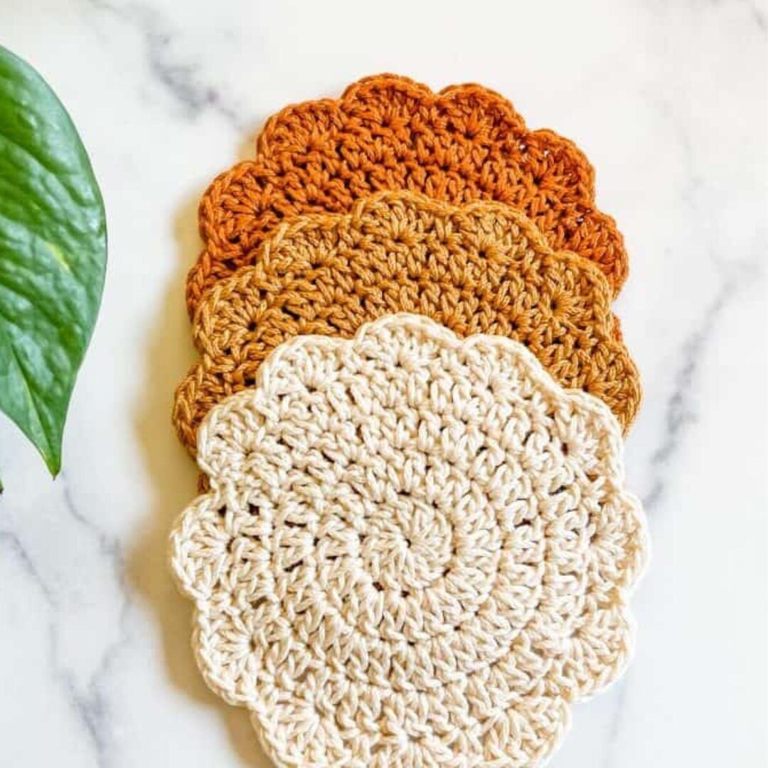 Printable Coaster Patterns.pdf PDF Crochet Coaster Pattern, Easy Crochet Coasters, Coasters, Crochet ...