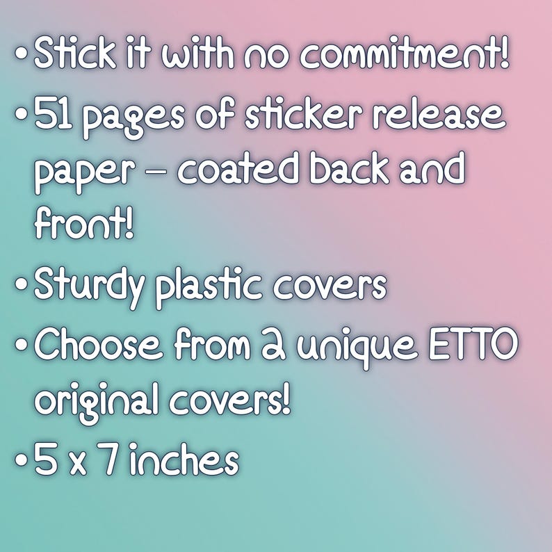 Reusable Sticker Book - Etsy