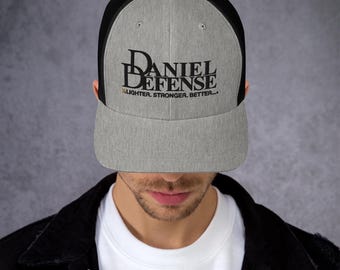 Cappello da camionista regolabile ricamato Daniel Defense per uomo e donna