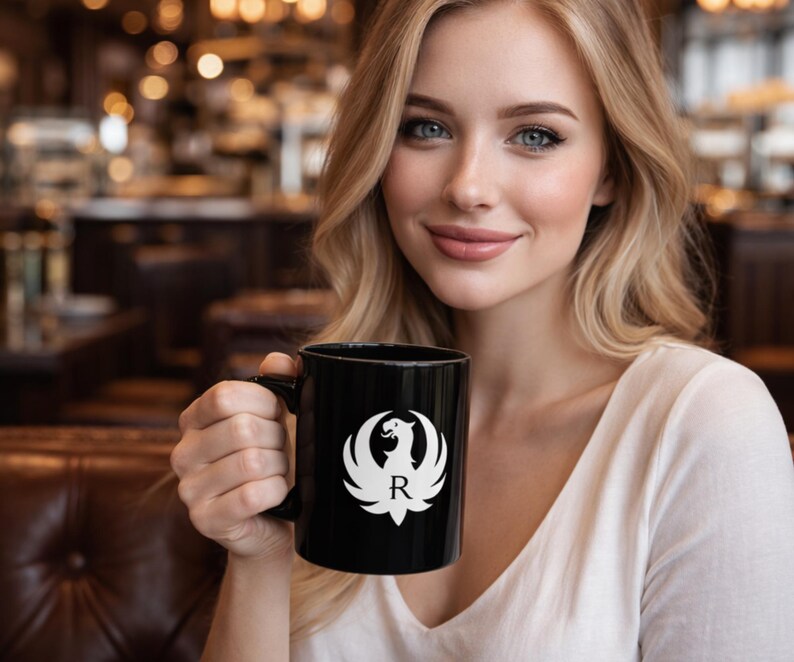 Coffee Mug Ruger Logo Mug for Hunters, Campers & Gun Enthusiasts image 4