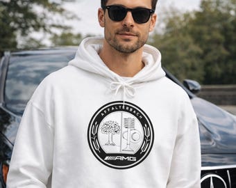AMG Logo Sweatshirt Hoodie - Mercedes Benz Car Lovers Gift, Race Car Enthusiasts