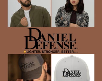 Daniel Defense Embroidered Adjustable Trucker Hat for Men and
