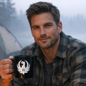 Coffee Mug Ruger Logo Mug for Hunters, Campers & Gun Enthusiasts image 5